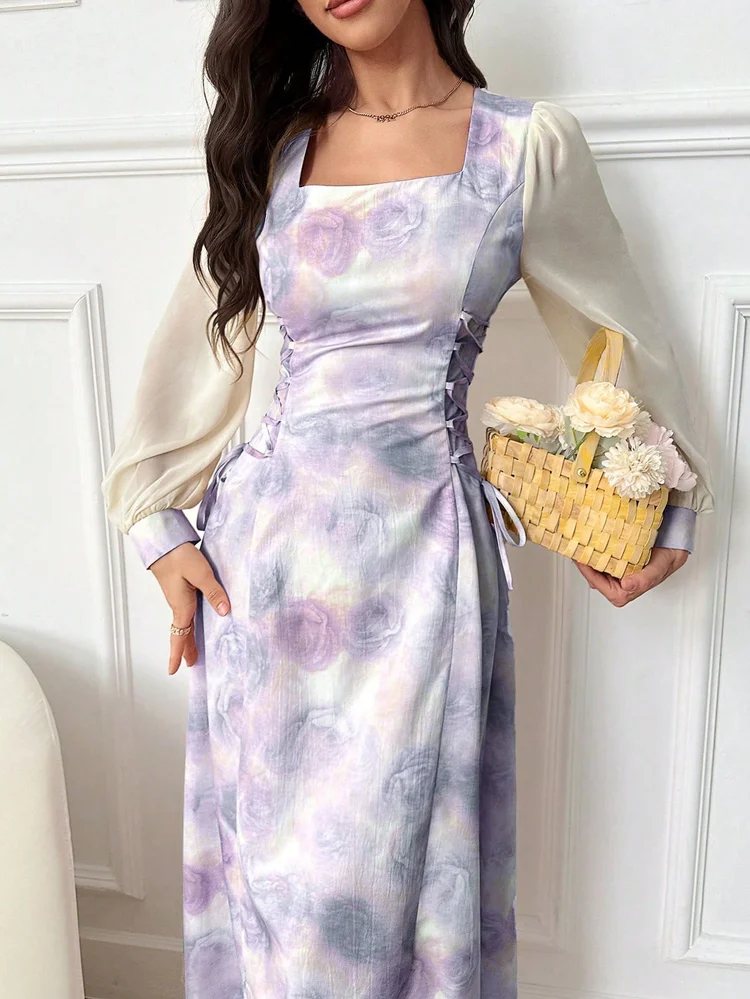 Patchwork A-Line Dress 89 Patchwork A-Line Dress