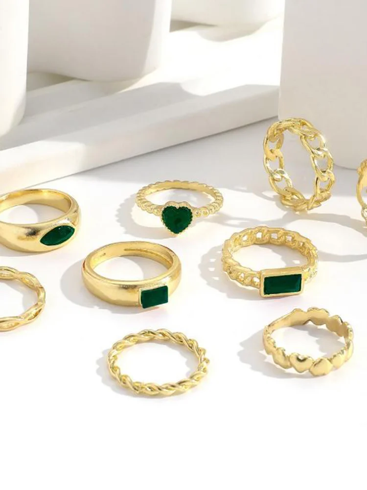 Rhinestone Ring Set 146 Rhinestone Ring Set