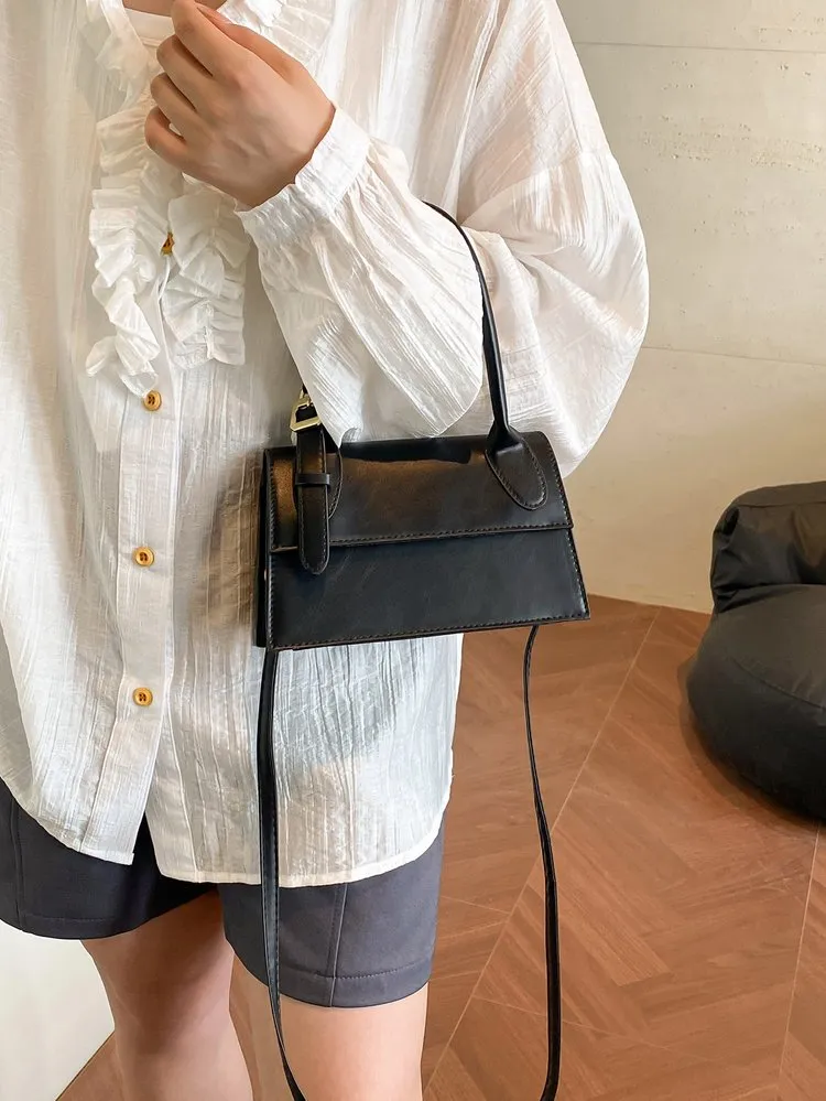 Adjustable Buckle Crossbody Bag