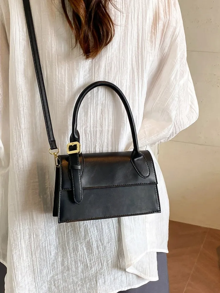 Adjustable Buckle Crossbody Bag