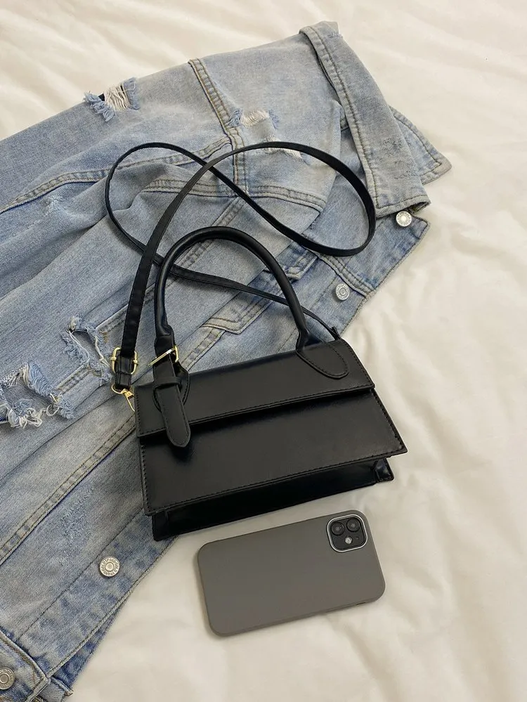 Adjustable Buckle Crossbody Bag