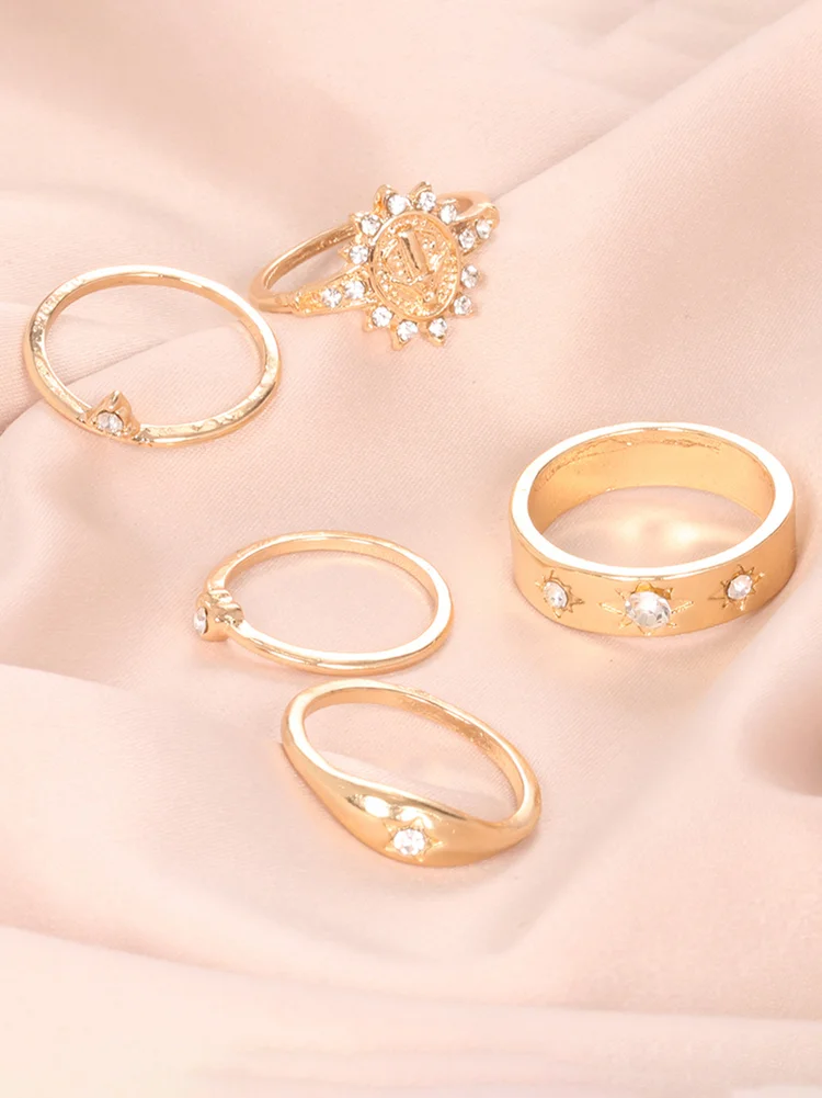 Rhinestone Ring Set 141 Rhinestone Ring Set
