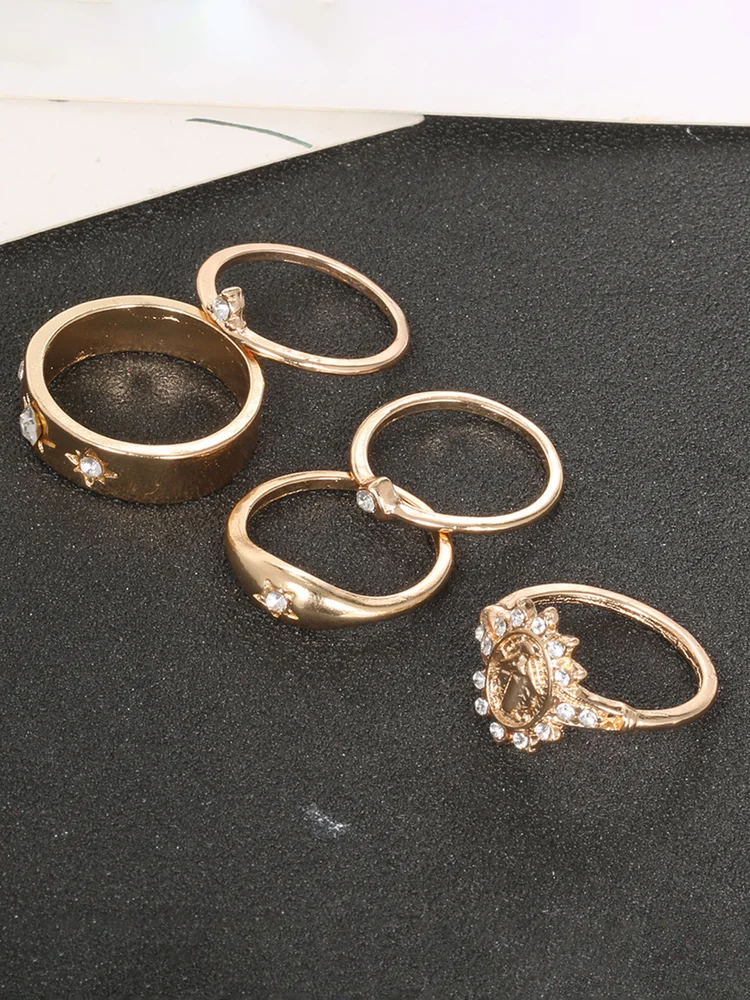 Rhinestone Ring Set 143 Rhinestone Ring Set