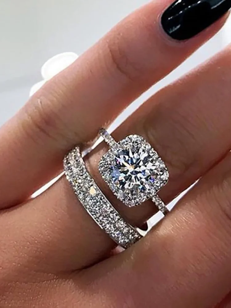 Rhinestone Ring Set 204 Rhinestone Ring Set