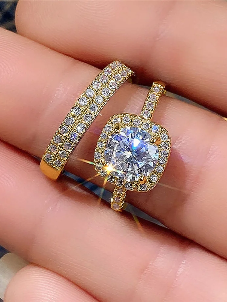 Rhinestone Ring Set 206 Rhinestone Ring Set