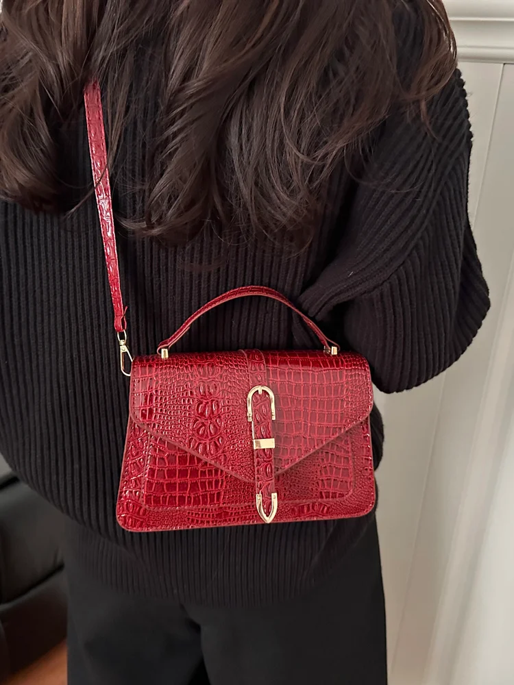 Adjustable Buckle Crossbody Bag