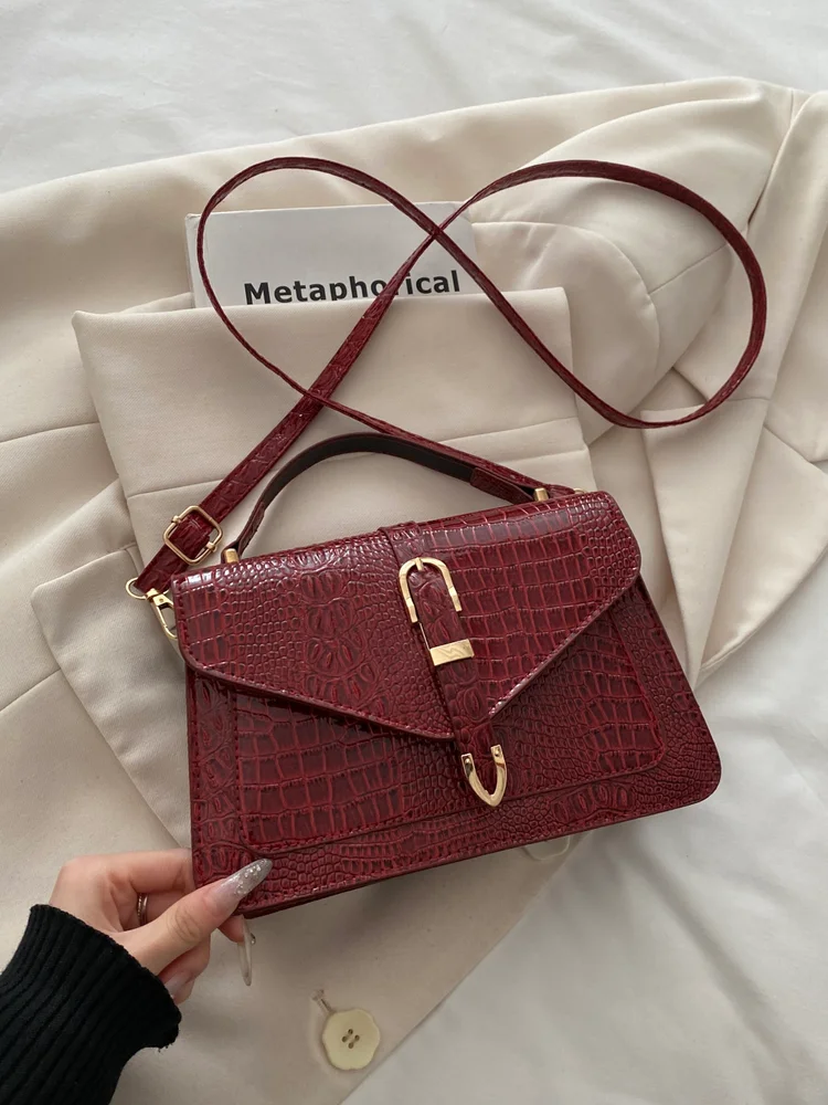 Adjustable Buckle Crossbody Bag