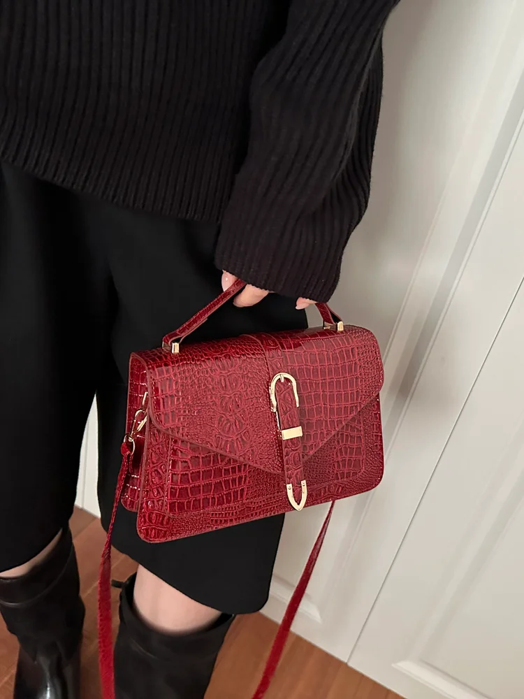 Adjustable Buckle Crossbody Bag