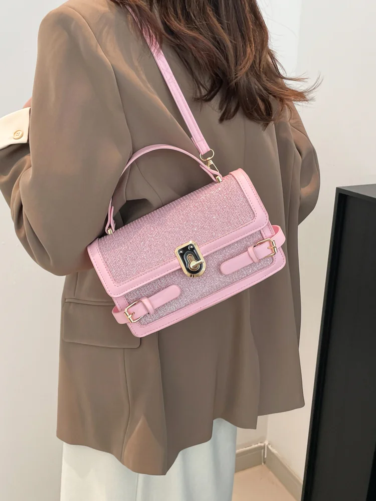 Adjustable Buckle Crossbody Bag