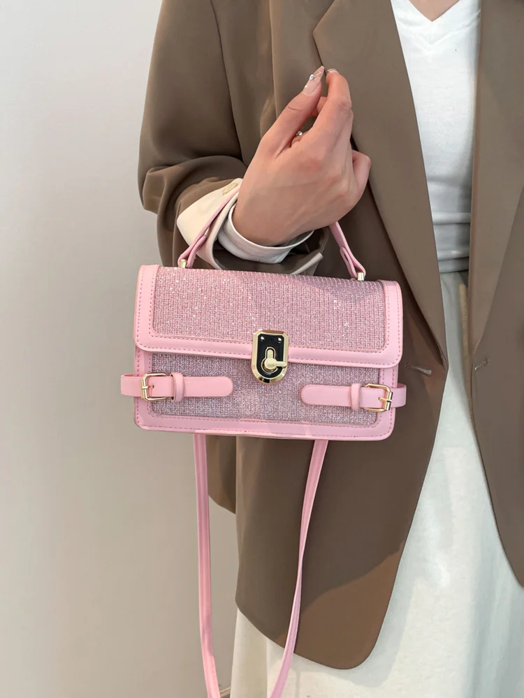 Adjustable Buckle Crossbody Bag