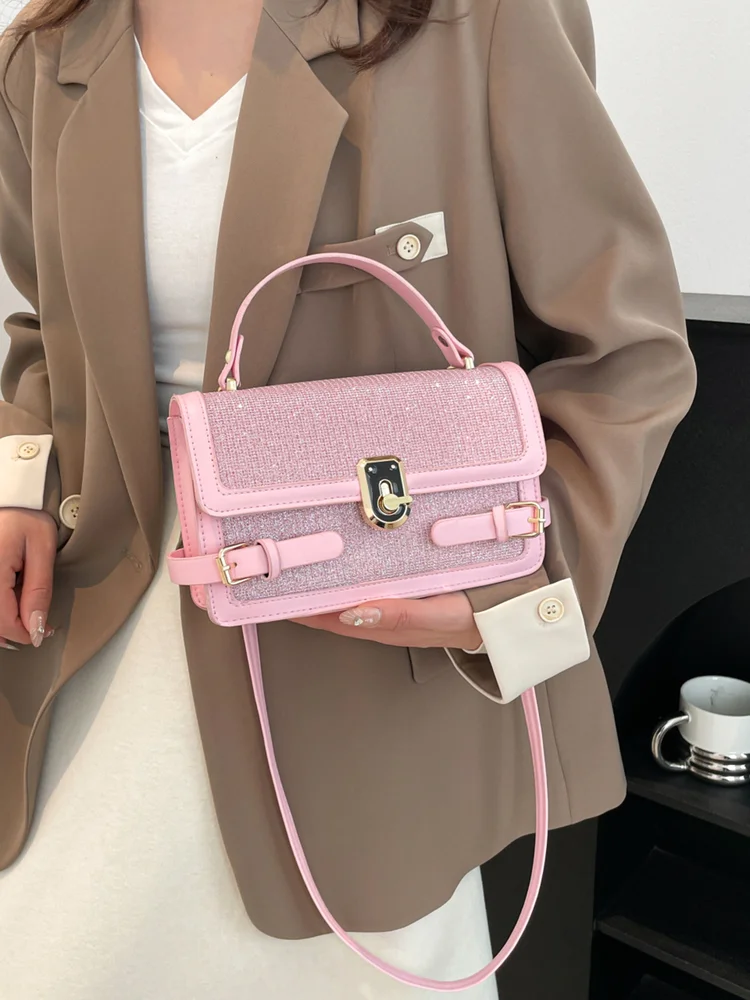 Adjustable Buckle Crossbody Bag