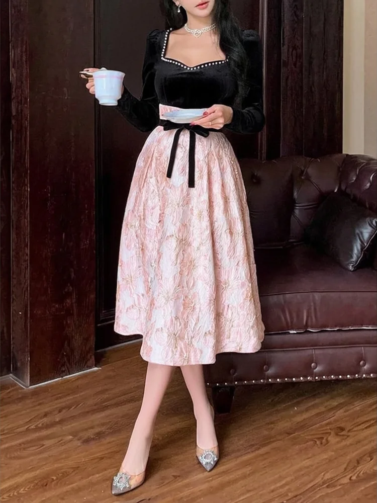 Patchwork A-Line Dress 79 Patchwork A-Line Dress