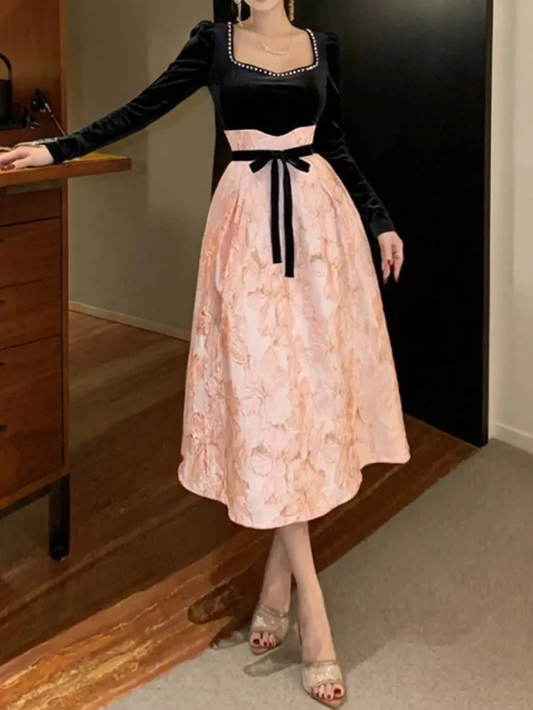 Patchwork A-Line Dress 81 Patchwork A-Line Dress