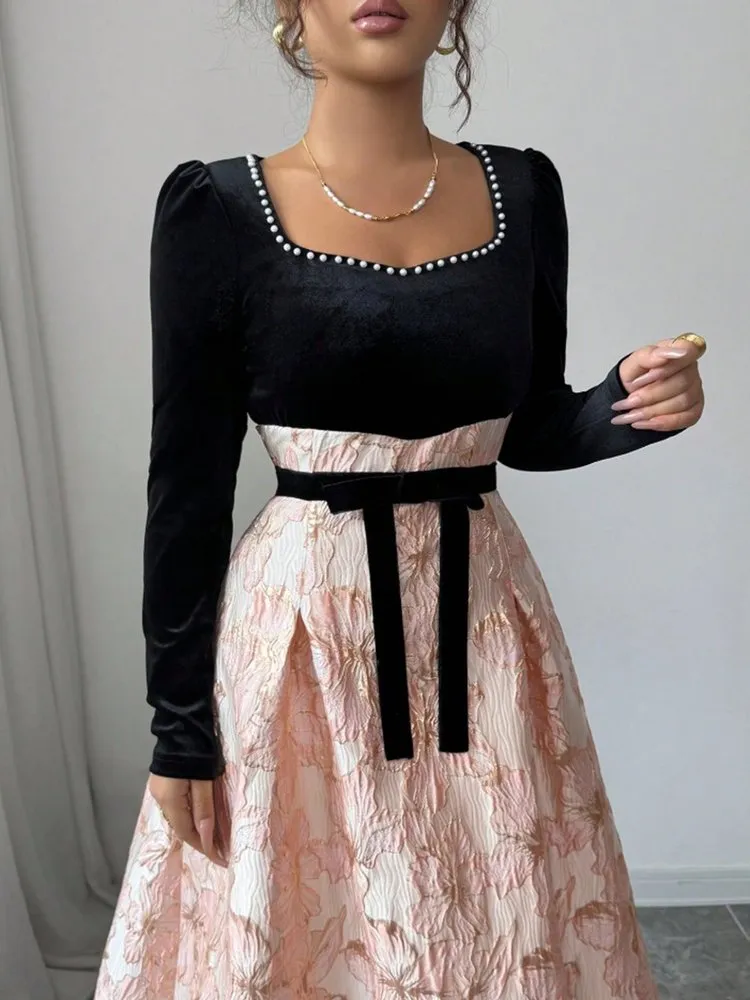 Patchwork A-Line Dress 82 Patchwork A-Line Dress