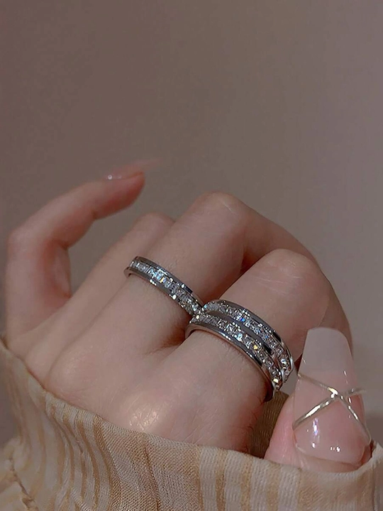 Rhinestone Ring Set 129 Rhinestone Ring Set