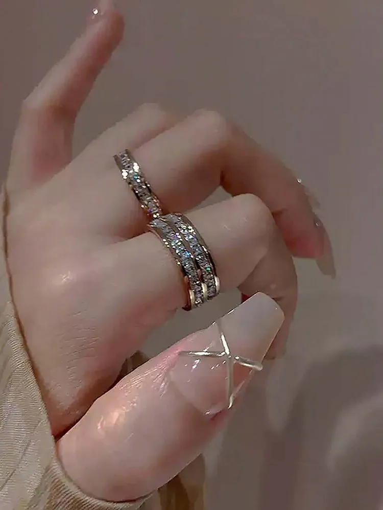 Rhinestone Ring Set 132 Rhinestone Ring Set