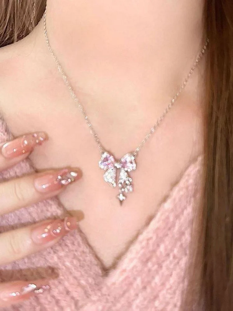 Bow Tie Artificial jewellery - Pendant Necklace