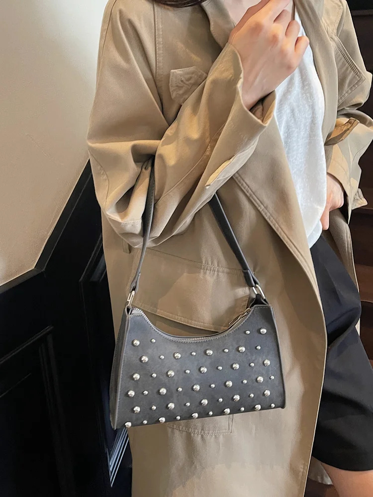 Studded Shoulder Bag