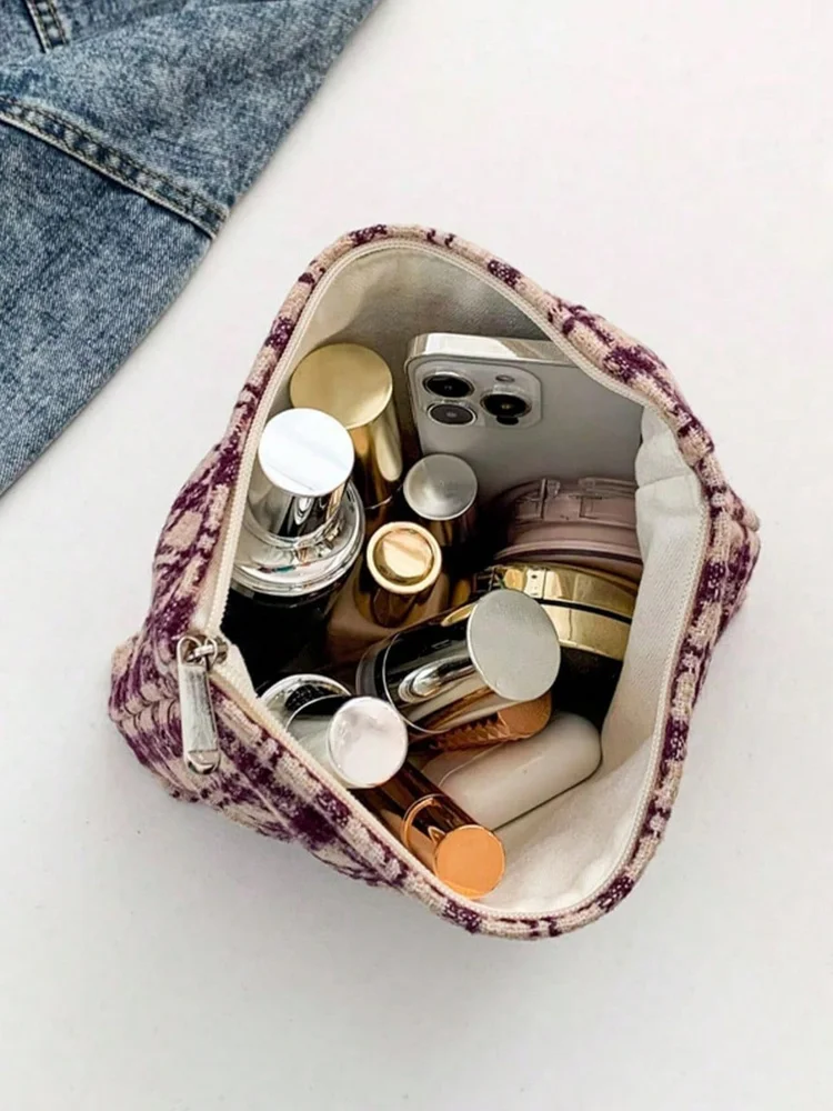 Color Block Makeup Bag