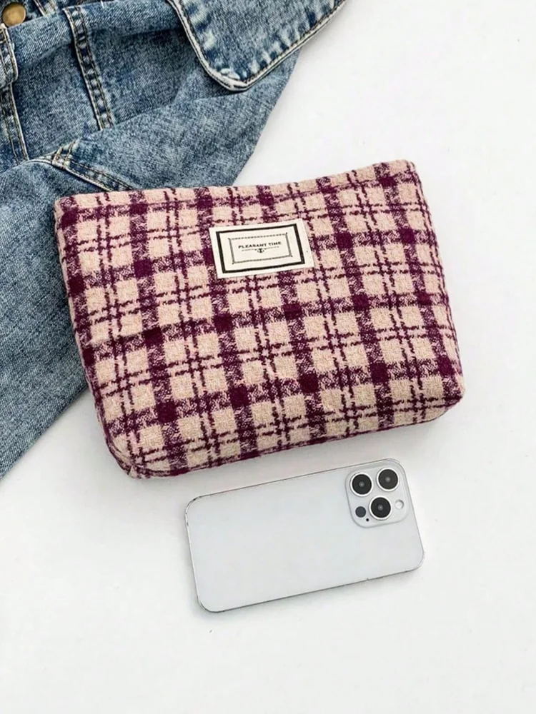Color Block Makeup Bag