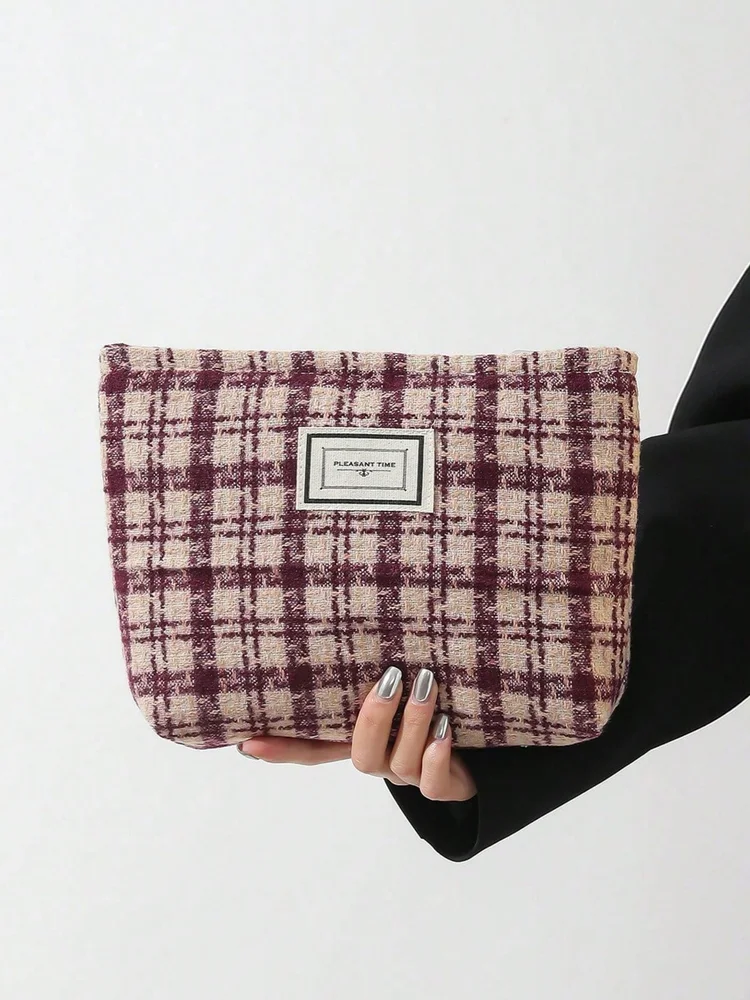 Color Block Makeup Bag