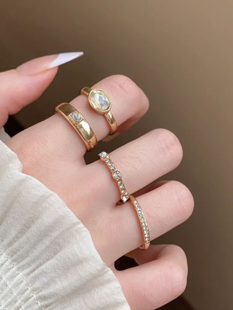 Rhinestone Ring Set 120 Rhinestone Ring Set