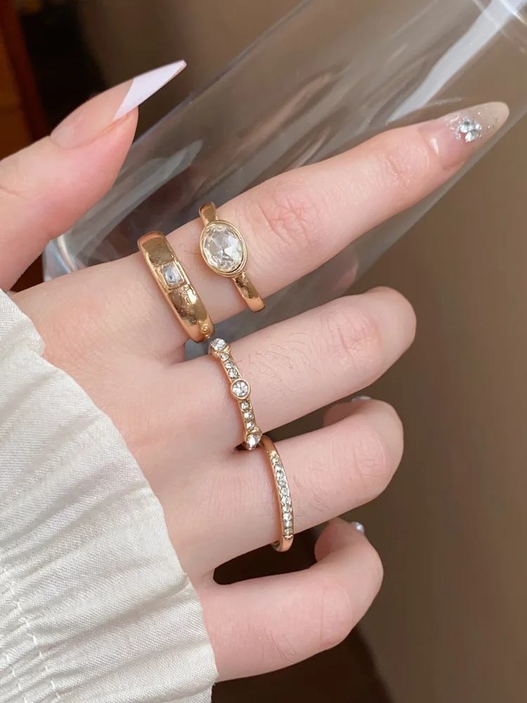 Rhinestone Ring Set 121 Rhinestone Ring Set
