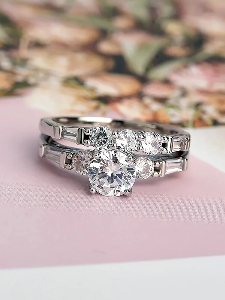 Rhinestone Ring Set 117 Rhinestone Ring Set