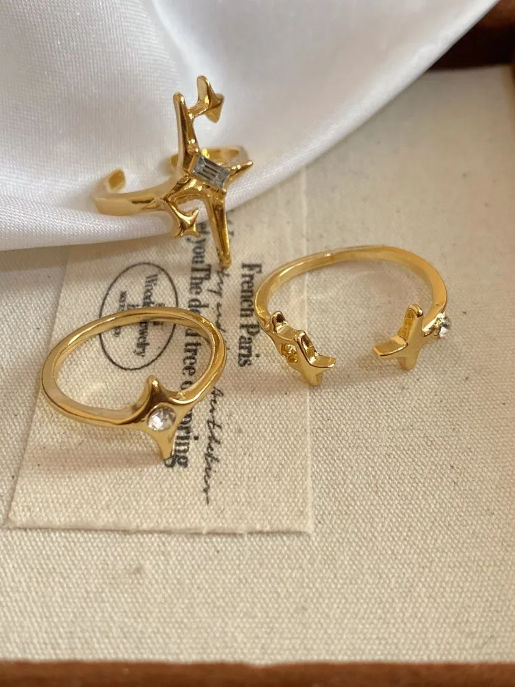 Rhinestone Ring Set 111 Rhinestone Ring Set