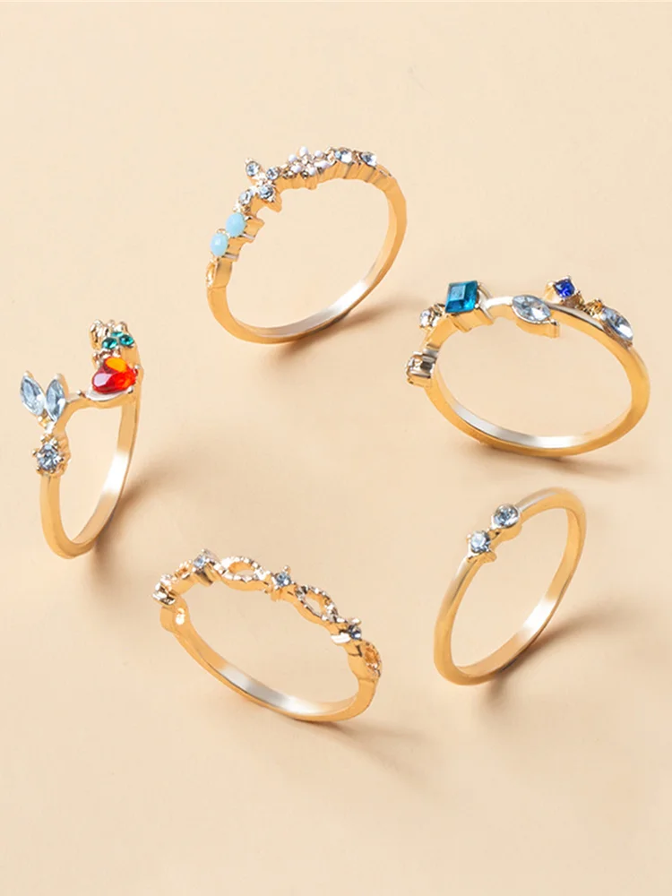 Rhinestone Ring Set 104 Rhinestone Ring Set