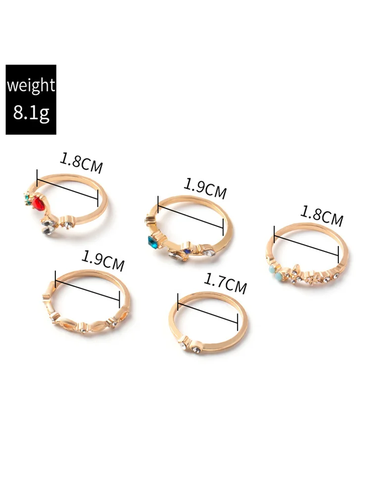 Rhinestone Ring Set 106 Rhinestone Ring Set