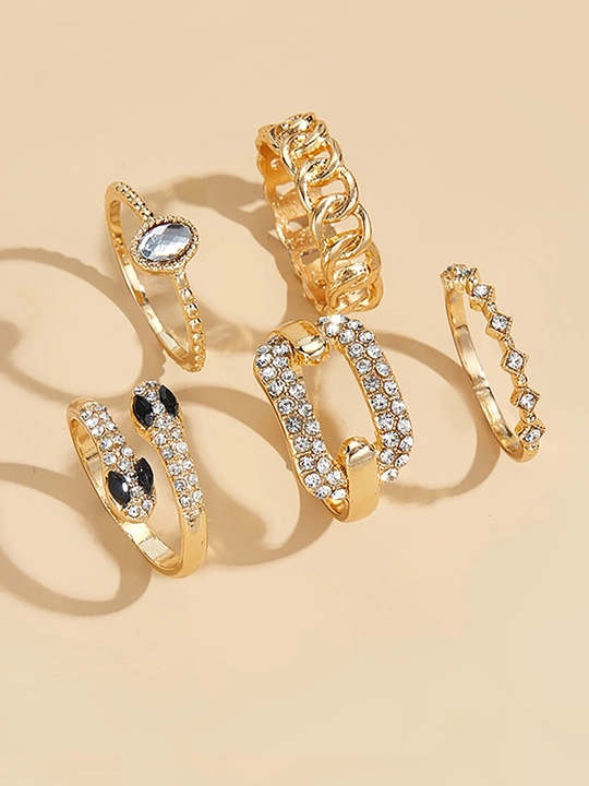 Rhinestone Ring Set 101 Rhinestone Ring Set