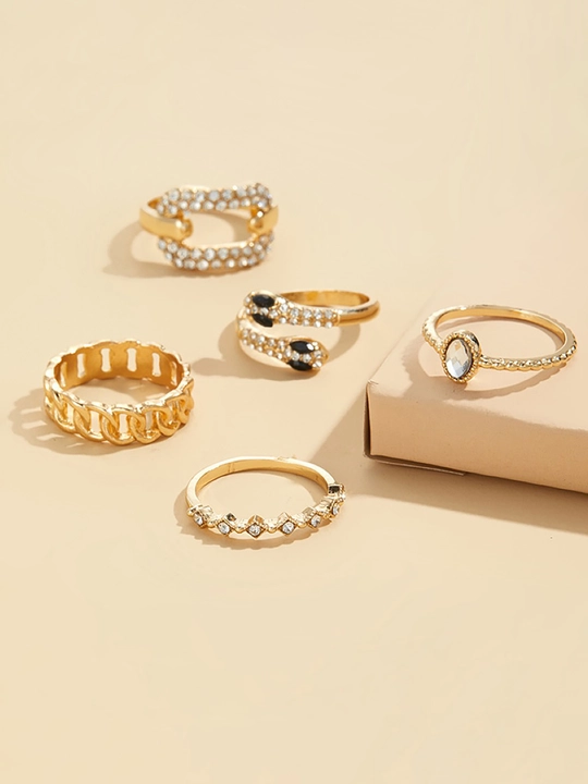 Rhinestone Ring Set 102 Rhinestone Ring Set