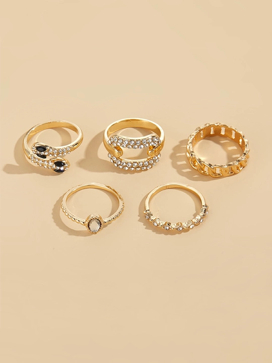 Rhinestone Ring Set 103 Rhinestone Ring Set