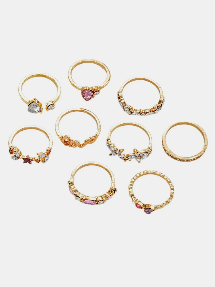 Rhinestone Ring Set 99 Rhinestone Ring Set