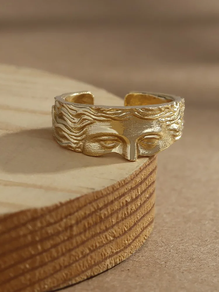 1pc Face Fashion Ring
