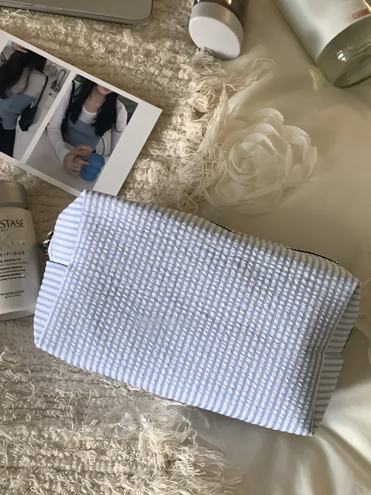 Color Block Makeup Bag