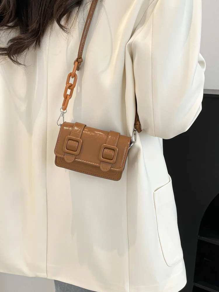 Adjustable Buckle Crossbody Bag