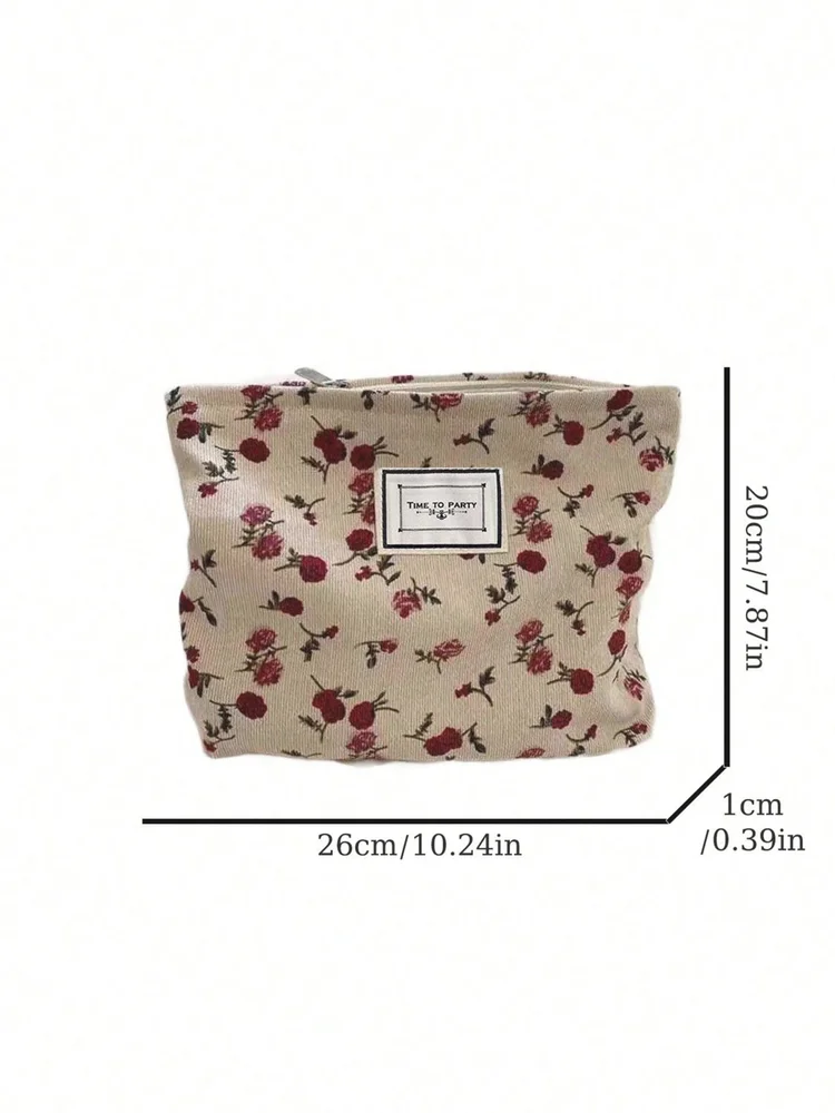 Flowers Makeup Bag