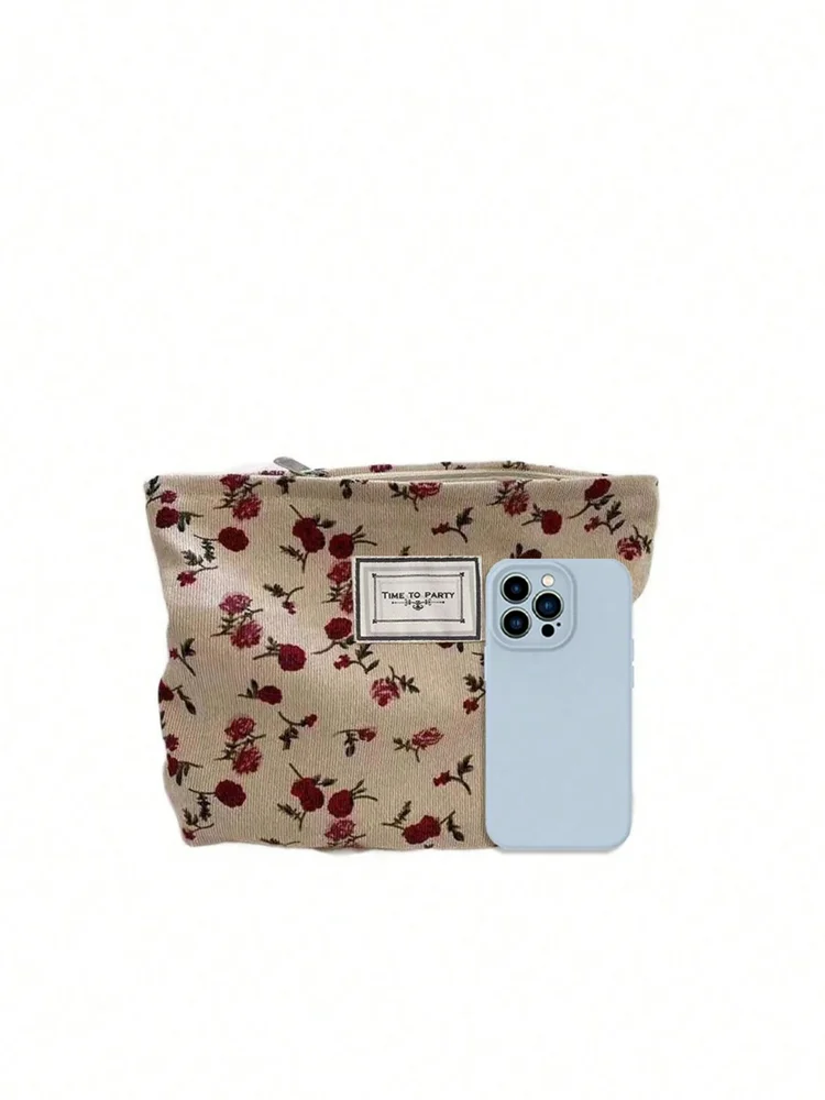 Flowers Makeup Bag