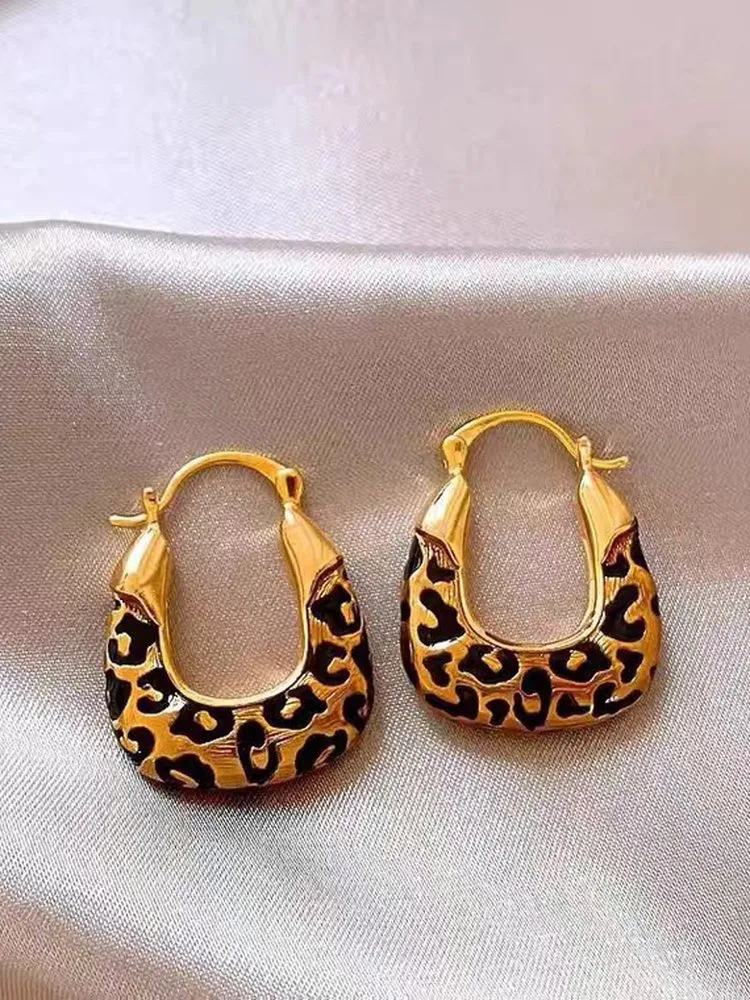 Leopard Print Artificial Jewellery - Dangle