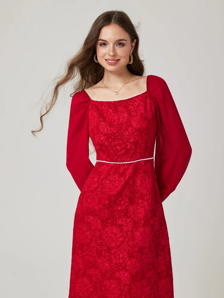 Patchwork A-Line Dress 43 Patchwork A-Line Dress