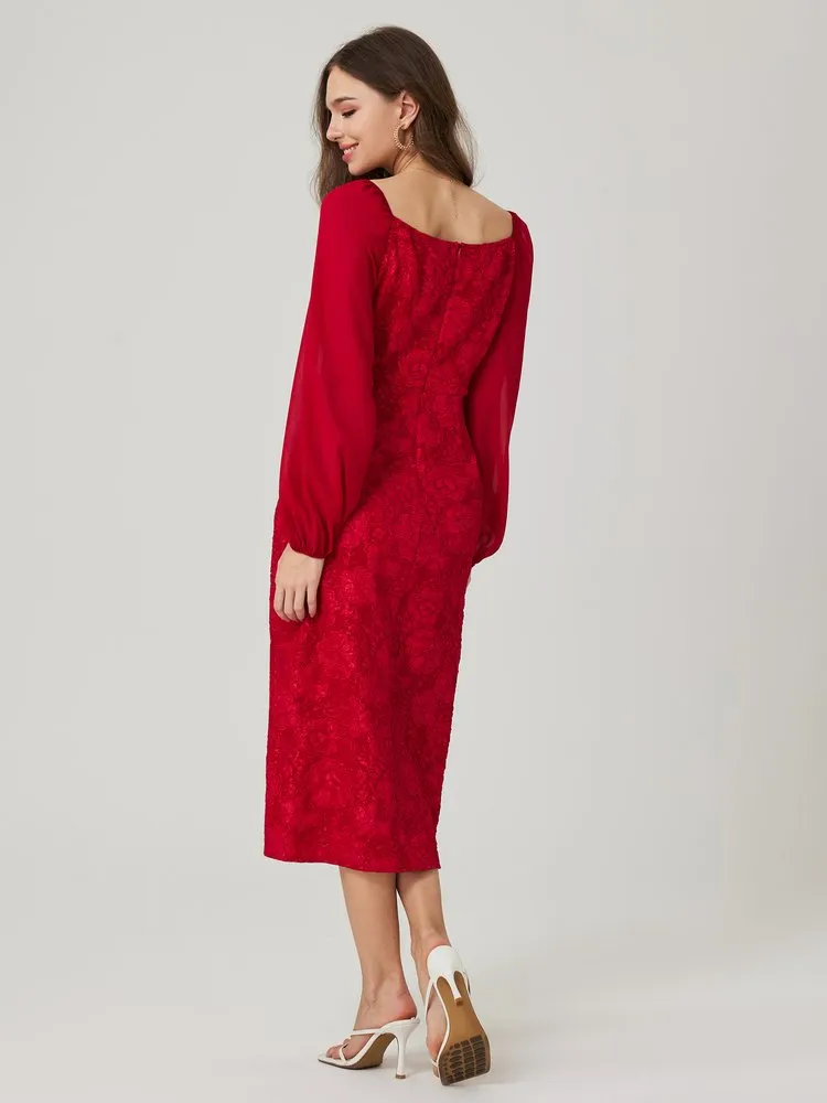 Patchwork A-Line Dress 44 Patchwork A-Line Dress