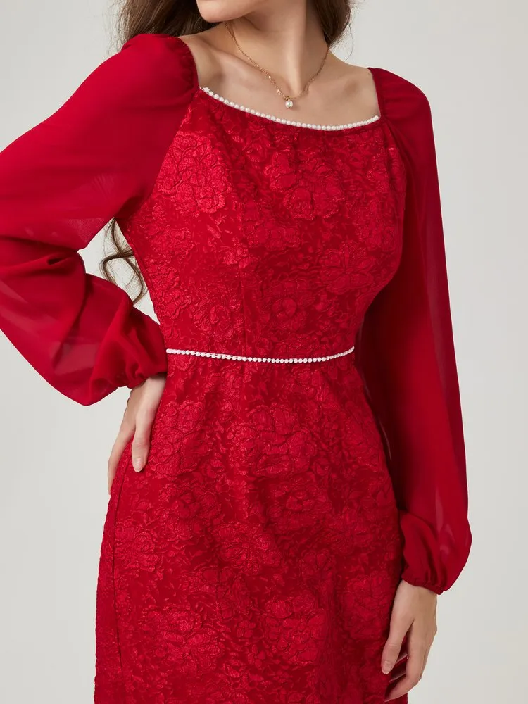 Patchwork A-Line Dress 45 Patchwork A-Line Dress