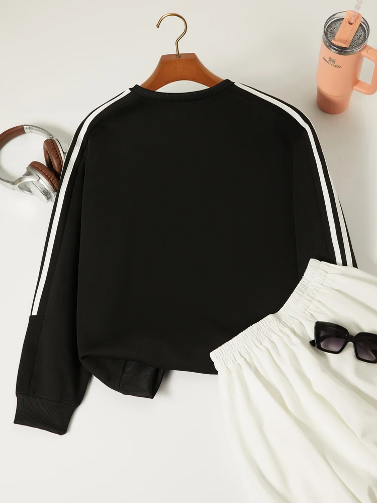Ribbon Pullover Sweatshirt