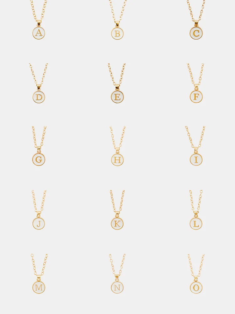 Alphabet Artificial jewellery - Pendant Necklace
