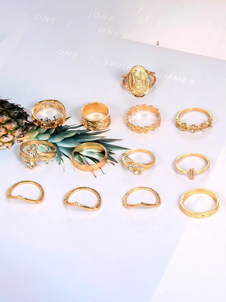 Rhinestone Ring Set 82 Rhinestone Ring Set