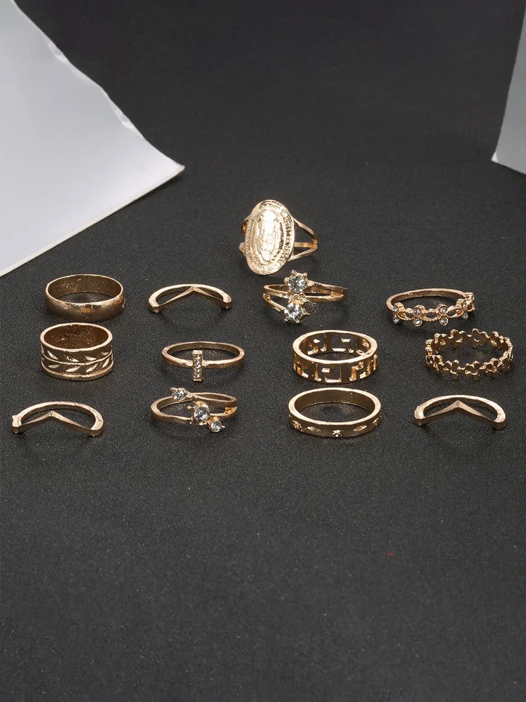 Rhinestone Ring Set 83 Rhinestone Ring Set