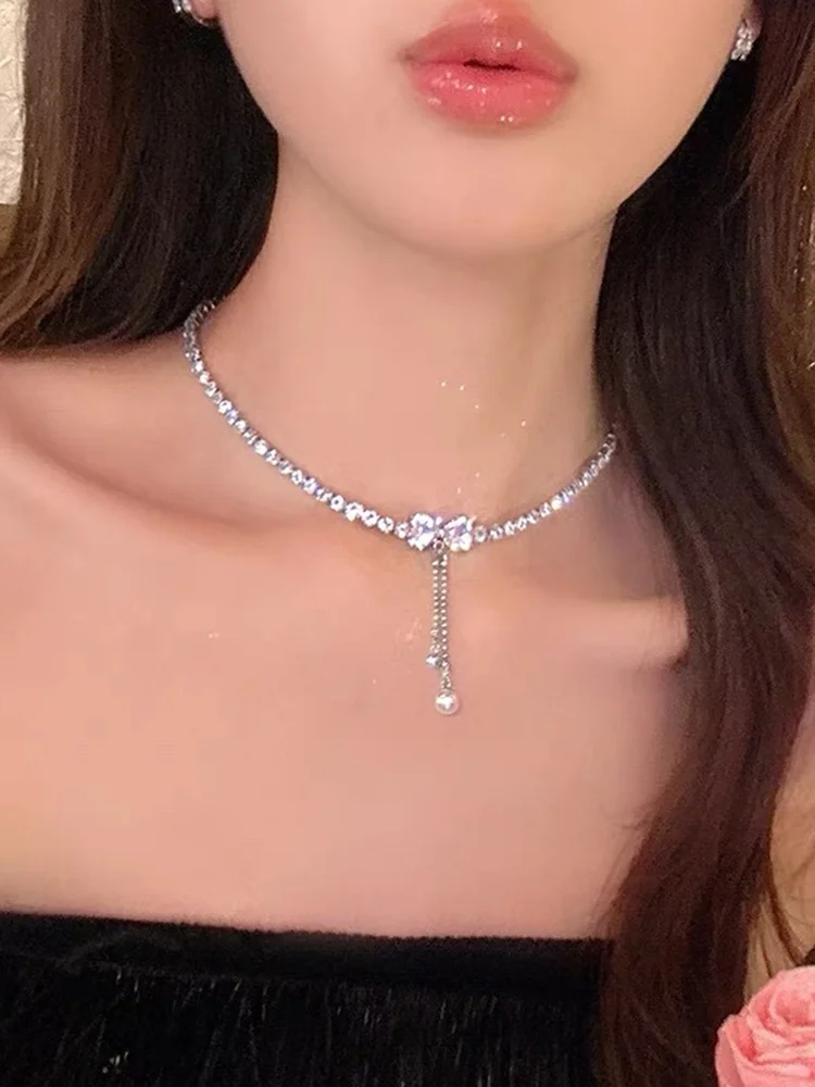 Rhinestone Artificial Jewellery - Chokers Necklace
