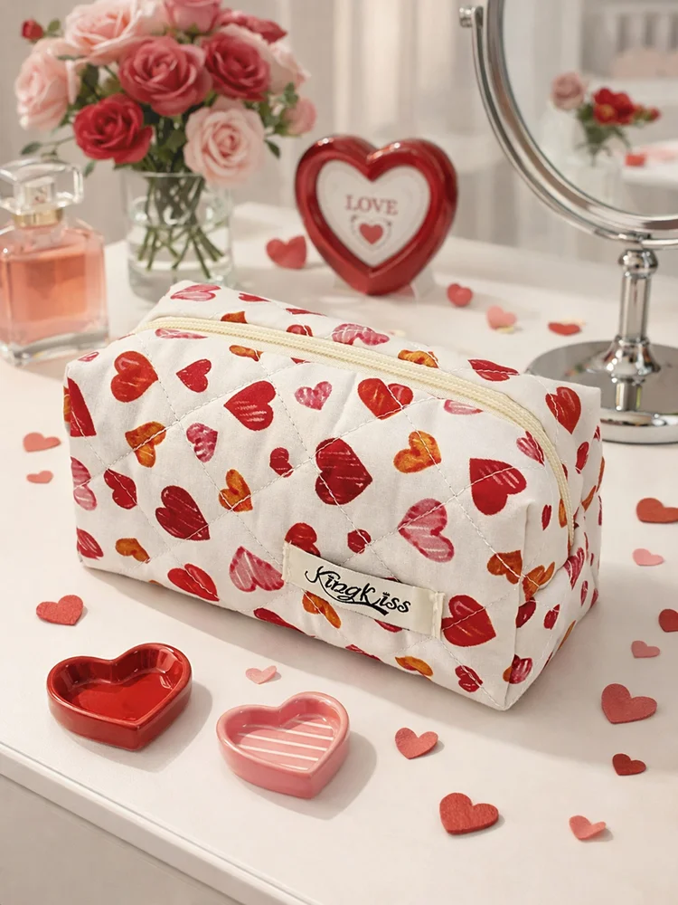 Heart Makeup Bag